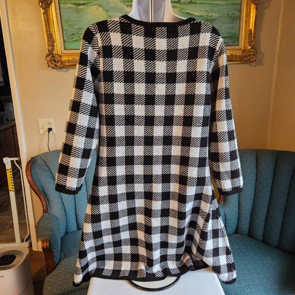 By and By Dress/Tunic Black White Size Large-Item #569 - Picture 2 of 2